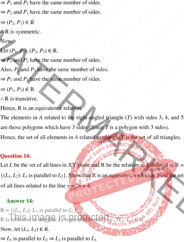 NCERT Solutions for Class 12 Maths Chapter 1 Exercise 1.1 PDF