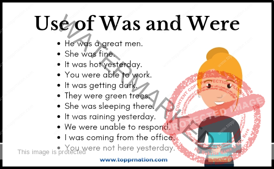 Use of Was and Were - Rules, Examples (Sentences) and Exercises