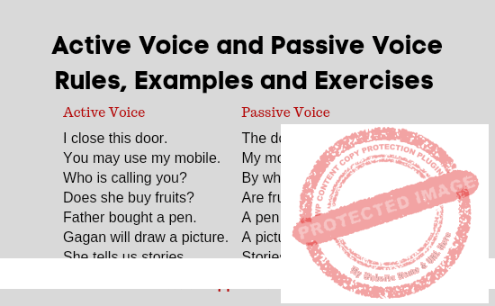 Active Voice and Passive Voice - Definition, Rules, Examples & Exercises